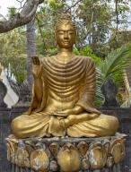 Buddha image at Wat Choumkhong, Luang Prabang, Laos