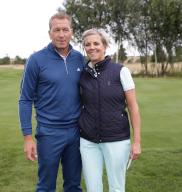 Former Bundesliga goalkeeper Andreas Köpke with his woman Birgit Golf Charity Masters 2014 in