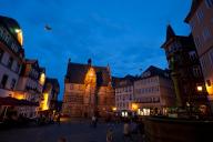 City Hall in city center, Marburg at
