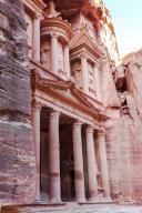 The treasury in ancient nabatean city of petra