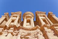 Monastery in ancient nabataeans city of petra