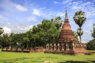 Ruined temple in sukhothai historical park, sukhothai