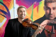 David Garrett, Photocall for the new tour Millennium Symphony World Tour 2025 at the Flora, Cologne 13 May