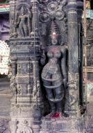 Sita Sculpture in Ramaswamy temple pillared Mahamandapatam in Kumbakonam, Tamil Nadu, India