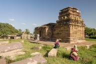Temple in Ambiger temple complex in Aihole, Karnataka, South India, India
