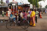 Street scene in Chidambaram, Tamil Nadu, South India, India