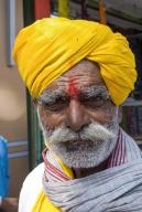 Elderly man in Bijapur, Karnataka, South India, India