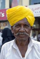 Elderly man in Bijapur, Karnataka, South India, India
