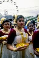 Athachamayam celebration in Thripunithura during Onam near Ernakulam, Kerala, South India, India