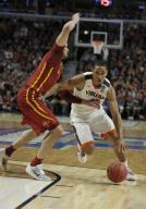 25 March 2016: G Malcolm Brogdon (15) of the Virginia Cavaliers during the Virginia Cavaliers game versus the Iowa State Cyclones in the Sweet Sixteen round of the Division I Men