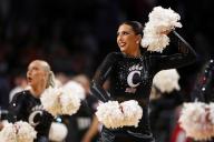 CINCINNATI, OH - FEBRUARY 01: Members of the Cincinnati Bearcats dance team perform during the game against the Tulsa Golden Hurricane and the Cincinnati Bearcats on February 1, 2023, at Fifth Third Arena in Cincinnati, OH. (Photo by Ian Johnson/Icon Sportswire