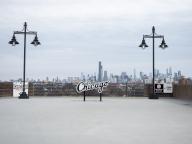 CHICAGO, IL - MARCH 31: The Chicago skyline is pictured before the MLB game between the Detroit Tigers and the Chicago White Sox on March 31, 2024, at Guaranteed Rate Field in Chicago, Illinois. (Photo by Joseph Weiser/Icon Sportswire