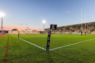CHRISTCHURCH, NEW ZEALAND - APRIL 26: A general view of the Apollo Projects Stadium before the Super Rugby Pacific match between Crusaders and Melbourne Rebels at the Apollo Projects Stadium on April 26, 2024 in Christchurch, New Zealand. (Photo by James Foy\/Speed Media\/Icon Sportswire