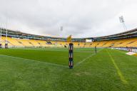 WELLINGTON, NEW ZEALAND - MAY 3: A general view of the Sky Stadium before the Super Rugby Pacific match between the Hurricanes and Waratahs at the Sky Stadium on May 3, 2024 in Wellington, New Zealand. (Photo by James Foy\/Speed Media\/Icon Sportswire