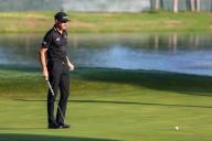 MCKINNEY, TX - MAY 03: Jimmy Walker (USA) looks over a putt on the 14th green during the second round of the PGA CJ CUP Byron Nelson on May 3, 2024, at TPC Craig Ranch in McKinney, TX. (Photo by David Buono\/Icon Sportswire