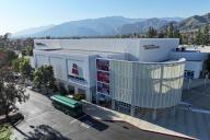 A general overall aerial view of the Richard and Vivian Felix Event Center on the campus of Azusa Pacific University, Friday, April 12, 2024, in Azusa, Calif