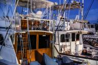 Charter fishing boat cabin detail