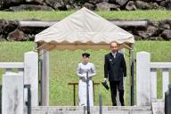 Japanese Princess Aiko is seen after visiting the mausoleum of Empress Kojun in the Musashi Imperial Mausolea Grounds in Hachioji, a western Tokyo suburb, Thursday, April 25, 2024. Princess Aiko, the only child of Emperor Naruhito and Empress Masako, visited the mausoleums of Emperor Showa and his wife, Empress Kojun, Thursday. In her first solo visit to the tombs, the 22-year-old princess reported that she has graduated from Gakushuin University and started working for the Japanese Red Cross Society. (Jiji Press\/POOL