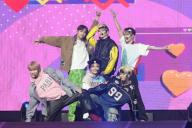 South Korean boy group DXTEEN performs on stage at Korean entertainment festival "KCON Japan 2024" held at Makuhari Messe in Chiba city, near Tokyo, on May 10, 2024. JIJI PRESS PHOTO \/ MORIO TAGA