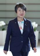 Japanese Foreign Minister Yoko Kamikawa enters the prime minister\