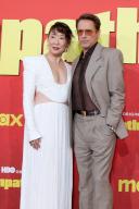 LOS ANGELES - APR 9: Sandra Oh, Robert Downey Jr at the The Sympathizer HBO Premiere Screening at the Paramount Theater on April 9, 2024 in Los Angeles
