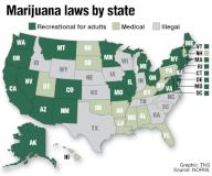 Map of marijuana laws