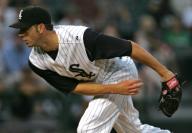 Chicago White Sox starting pitcher Jon Garland delivers a pitch during the Sox