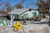 A damaged home caused by Hurricane Ian was seen along Fort Myers Beach on Monday, October 3, 2022. (Al Diaz/Miami Herald/TNS