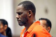In this photo from Sept. 17, 2019, R. Kelly appears during a hearing at the Leighton Criminal Courthouse in Chicago. (Antonio Perez/Tribune News Service/TNS