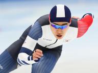 Kim Min Seok of South Korea competes en route to taking bronze in the men