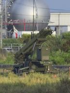 A Japan Air Self-Defense Force Patriot Advanced Capability-3 interceptor missile is pictured on Aug. 24, 2023, on Ishigaki Island in the southern Japanese island prefecture of Okinawa. North Korea said the same day it had unsuccessfully made a second attempt to launch a military reconnaissance satellite. (Kyodo) ==Kyodo