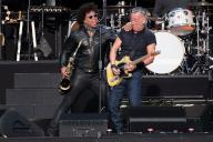 London.UK. Jake Clemons and Bruce Springsteen of E Street Band headlines BST Hyde Park Festival in Hyde Park in London. 6th July 2023. Ref:LMK370-S060723â001 Justin Ng/Landmark Media