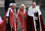 London, UK. King Charles III and Queen Camilla with Lord Mayor of London Michael Mainelli at the Service of Dedication for the Order of the British Empire. St. Paulâs Cathedral. 15th May 2024. Ref:LMK430-S180524-001 Anfisa Polyushkevych/Landmark Media
