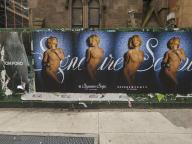Wheatpasting for RihannaÕs ÒSavage X FentyÓ Signature Script collection of womenÕs underwear seen in the NoMad neighborhood in New York on Monday, April 8, 2024. ( Richard B. Levine