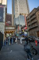 The Imperial Theatre in the Theater District in New York where the ÒWater for ElephantsÓ musical is being performed on Wednesday, May 1, 2024. The musical has been nominated for 7 Tony awards including Best Musical. ( Richard B. Levine