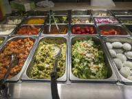 A salad bar in a delicatessen in New York on Sunday, May 12, 2024. (Â Richard B. Levine