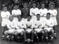 Sport - Football - Swansea Town - 1963-64 - Team Picture - Back Row - Roy Evans, Mike Johnson, Noel Dwyer, Herbie Williams, Brian Hughes, Keith Todd. Front Row - Barrie Jones, Eddie Thomas, Brayley Reynolds, Peter Davies, Jimmy McLaughlin.