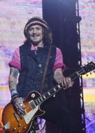 Pictured Johnny Depp, Hollywood Vampires on stage in concert at the Utilita Arena, Birmingham. The band are Alice Cooper, Joe Perry, Johnny Depp and Tommy Henriksen