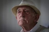 World War Two veteran, Norman Powell, 98, pictured at home in Toton, Nottingham. -- Feature with D-Day veteran Norman Powell, 98, of Toton, Nottingham, about his life story and experience of loneliness. Photo: Tuesday 19th March 2024. (Copyright: