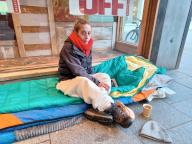 Rebecca Loughrey is sleeping on the streets of Exeter, Devon 10th January