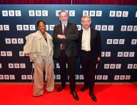 The cast from BBC series Responder 2 at a screening at FACT Liverpool. Pictured Adelayo Adedayo, Writer Tony Schumacher and Martin Freeman. . 7th May 2024