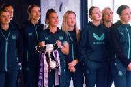 Captain Amber-Keegan Stobbs during a civic reception to honour Newcastle United Women