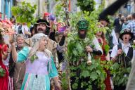 Hal-an-Tow performers tell the history of Helston. Thousands celebrate Helston Flora Day on Wednesday, May 8, one of Cornwall