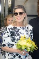 NO TABLOID - H.R.H. Princess Caroline of Hanover attend the 55th International Bouquet Competition (Concours International de Bouquets) at the Yacht Club of Monaco., Credit:Pacific Coast News \/ Olivier