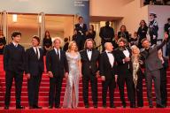 Producer Hugo Selignac, Louis Garrel, Vincent Lindon, LÃa Seydoux, Quentin Dupieux, RaphaÃ«l Quenard, guest, guest, and Manuel Guillot attend "Le DeuxiÃ¨me Acte" ("The Second Act") Screening & opening ceremony red carpet at the 77th annual Cannes Film Festival at Palais des Festivals on May 14, 2024 in Cannes, France., Credit:Pacific Coast News / Olivier