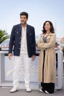 Nabil Ayouch and Nisrin Erradi attend the "Everybody Loves Touda" Photocall at the 77th annual Cannes Film Festival at Palais des Festivals on May 18, 2024 in Cannes, France., Credit:Pacific Coast News / Olivier