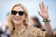 Cate Blanchett attends the "Rumours" Photocall at the 77th annual Cannes Film Festival at Palais des Festivals on May 19, 2024 in Cannes, France., Credit:Pacific Coast News / Olivier
