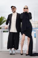 Victoria Miroshnichenko and Kirill Serebrennikov attend the "Limonov - The Ballad" Photocall at the 77th annual Cannes Film Festival at Palais des Festivals on May 20, 2024 in Cannes, France., Credit:Pacific Coast News / Olivier
