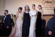 Eva Longoria, Andie MacDowell, Anushka Sharma and Renata Notni attend the "The Old Oak" red carpet during the 76th annual Cannes film festival at Palais des Festivals on May 26, 2023 in Cannes, France., Credit:Pacific Coast News / Olivier