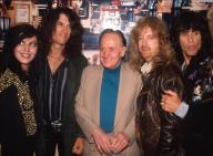 1990 Joan Jett Joe Perry Les Paul Joey Kramer Steven Tyler of Aerosimth Band John Barrett/PHOTOlink